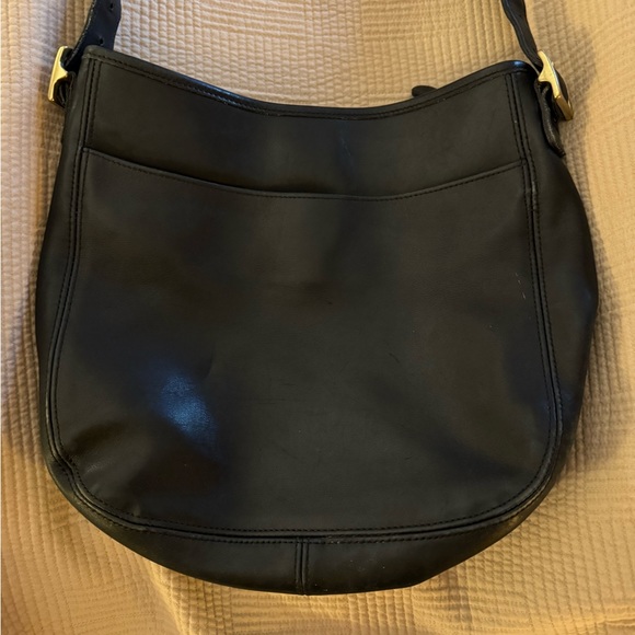 Coach Black Leather Classic Crossbody Messenger Bag With Adjustable Strap - Picture 14 of 15